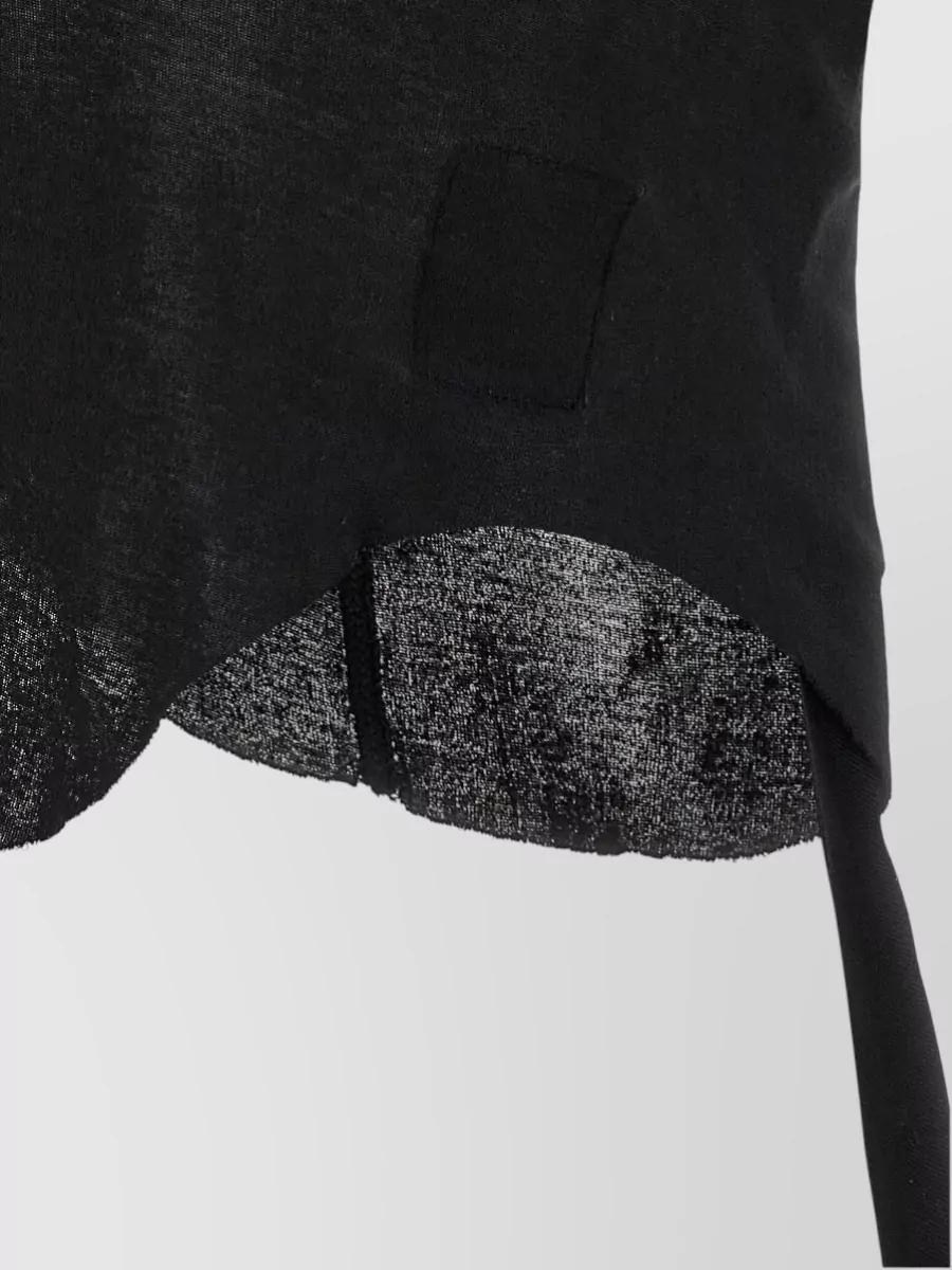 Rick Owens Drkshdw Tank Top Asymmetric Hem Racerback Scoop Neck