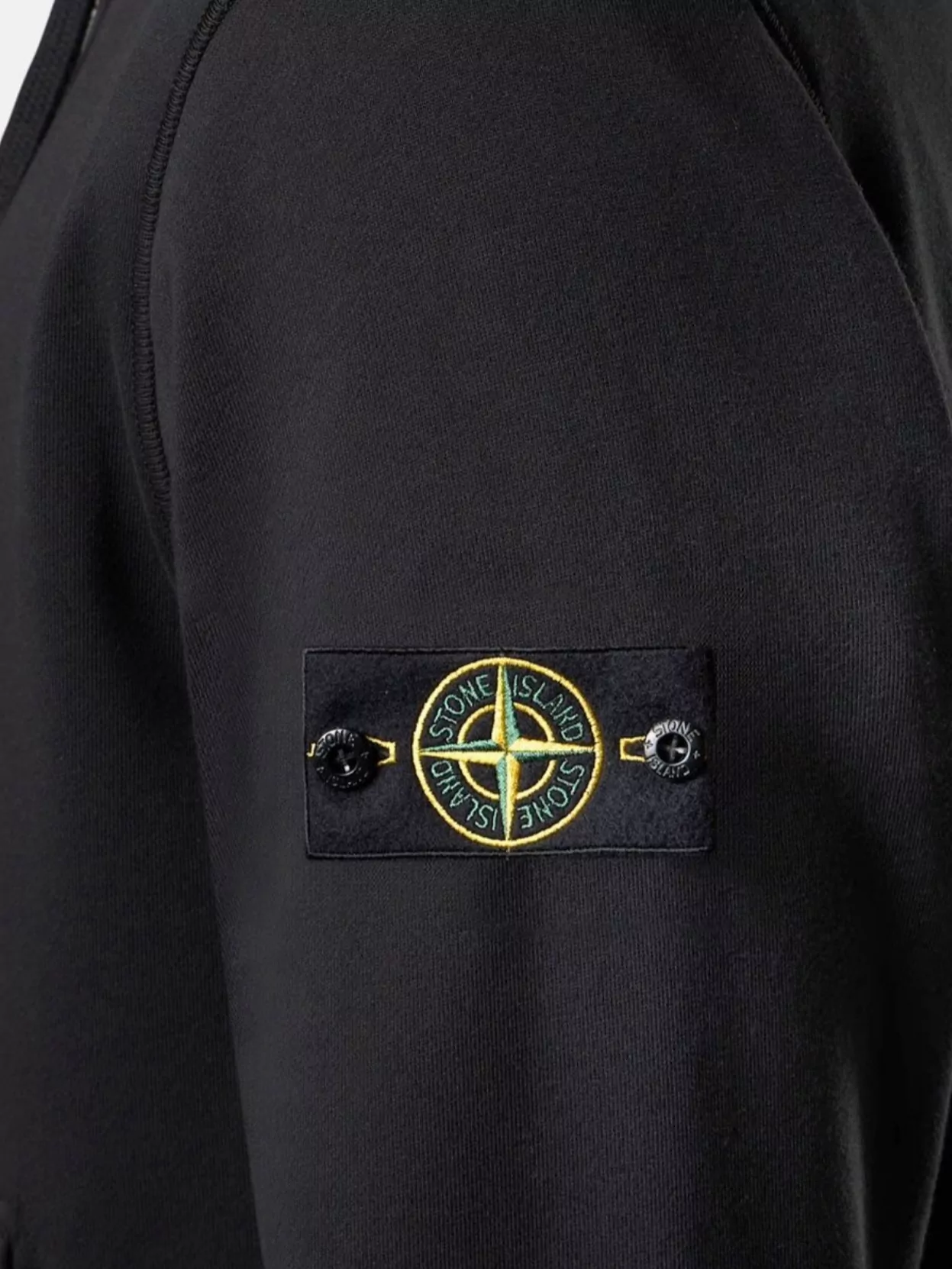 Stone Island Cotton Hooded Sweatshirt Featuring Kangaroo Pockets