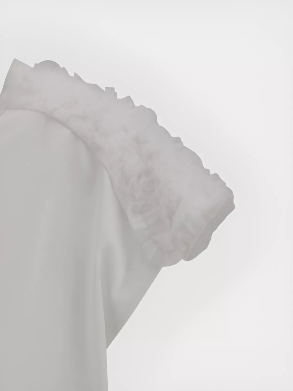 Fabiana Filippi Tulle Appliqué Crew-Neck Top