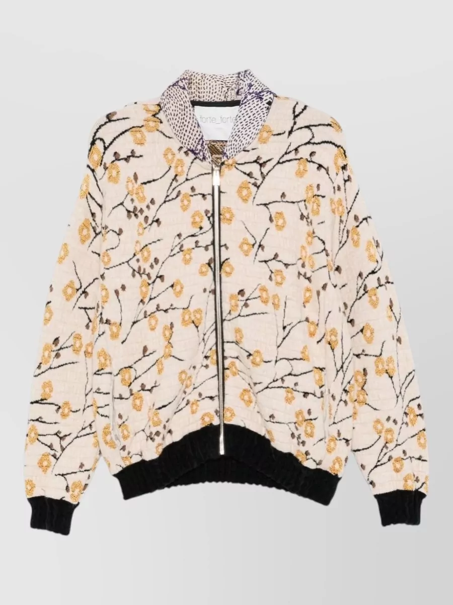 Forte Forte Floral jacquard bomber jacket