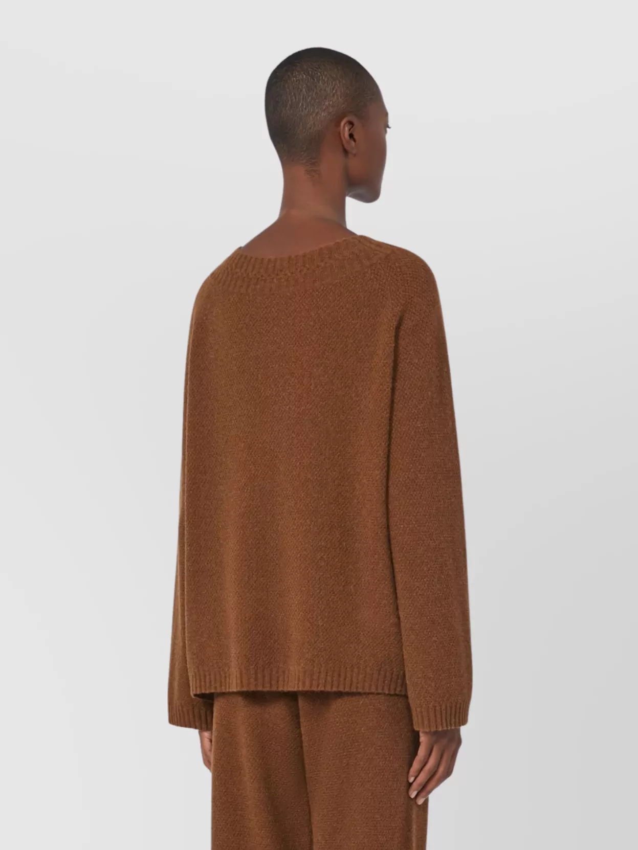 Max Mara Soft Knit Sweater Crew Neckline