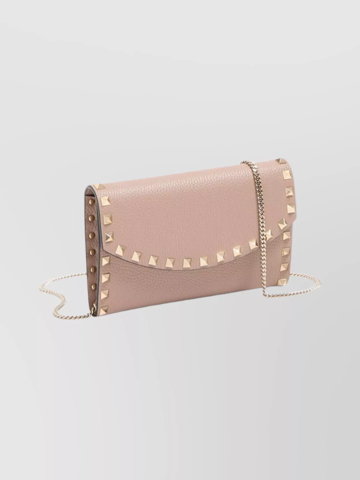 Valentino Garavani Chain Wallet Featuring Studded Design