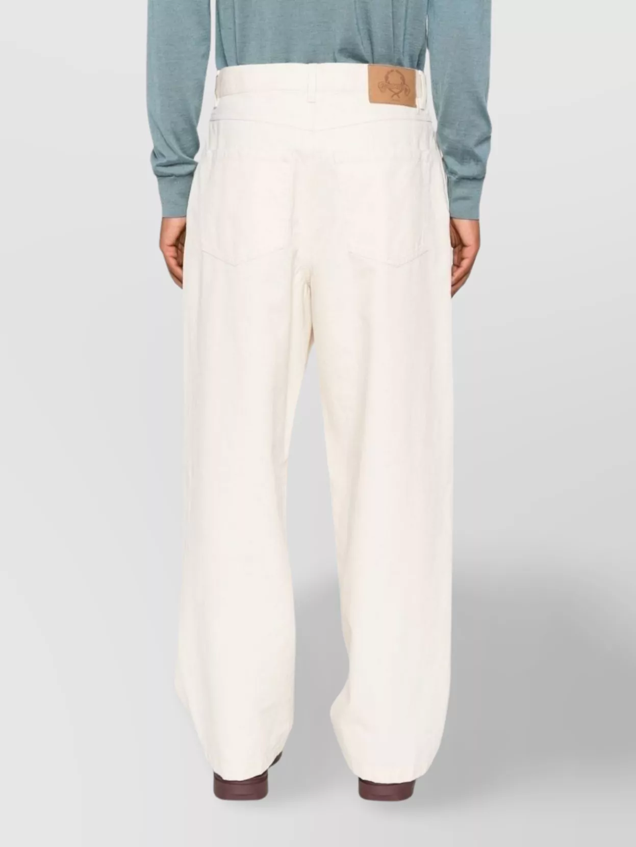 Moschino Straight Leg Trousers With Pleats