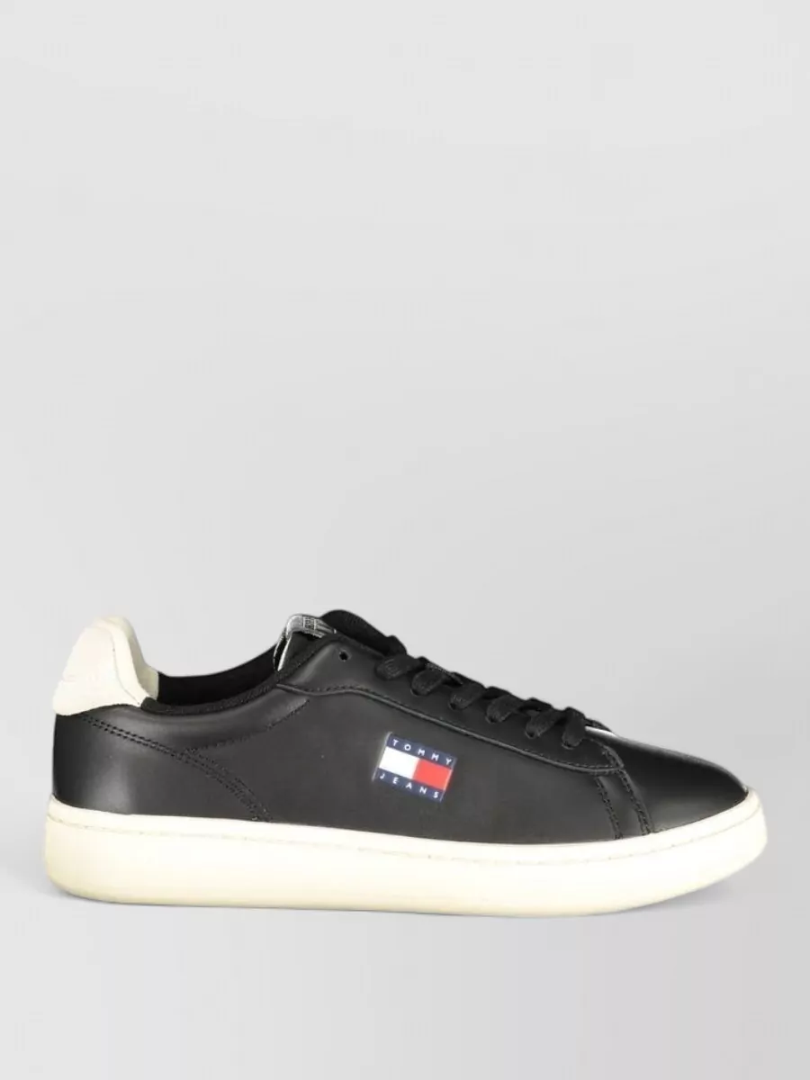 Tommy Hilfiger leather lace-up sneakers