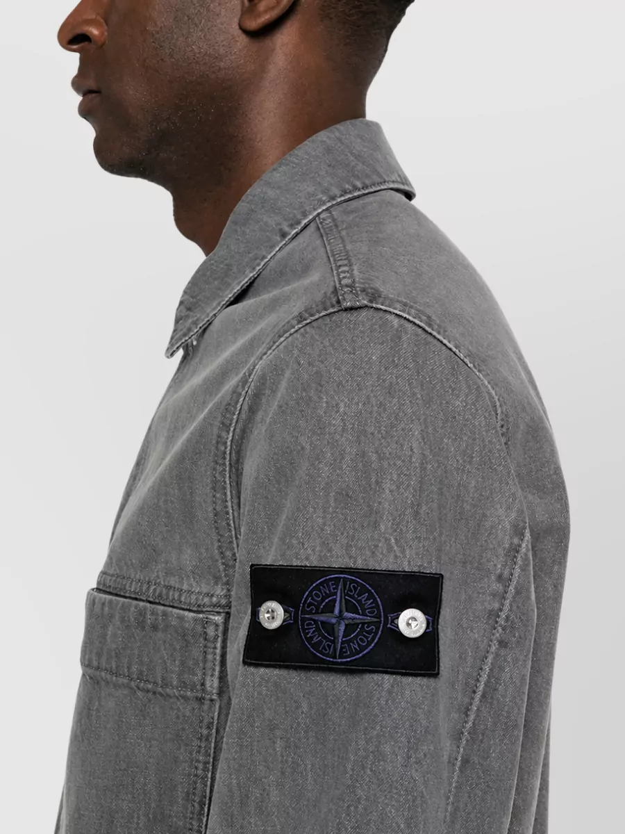 Stone Island Denim Classic Collar Jacket