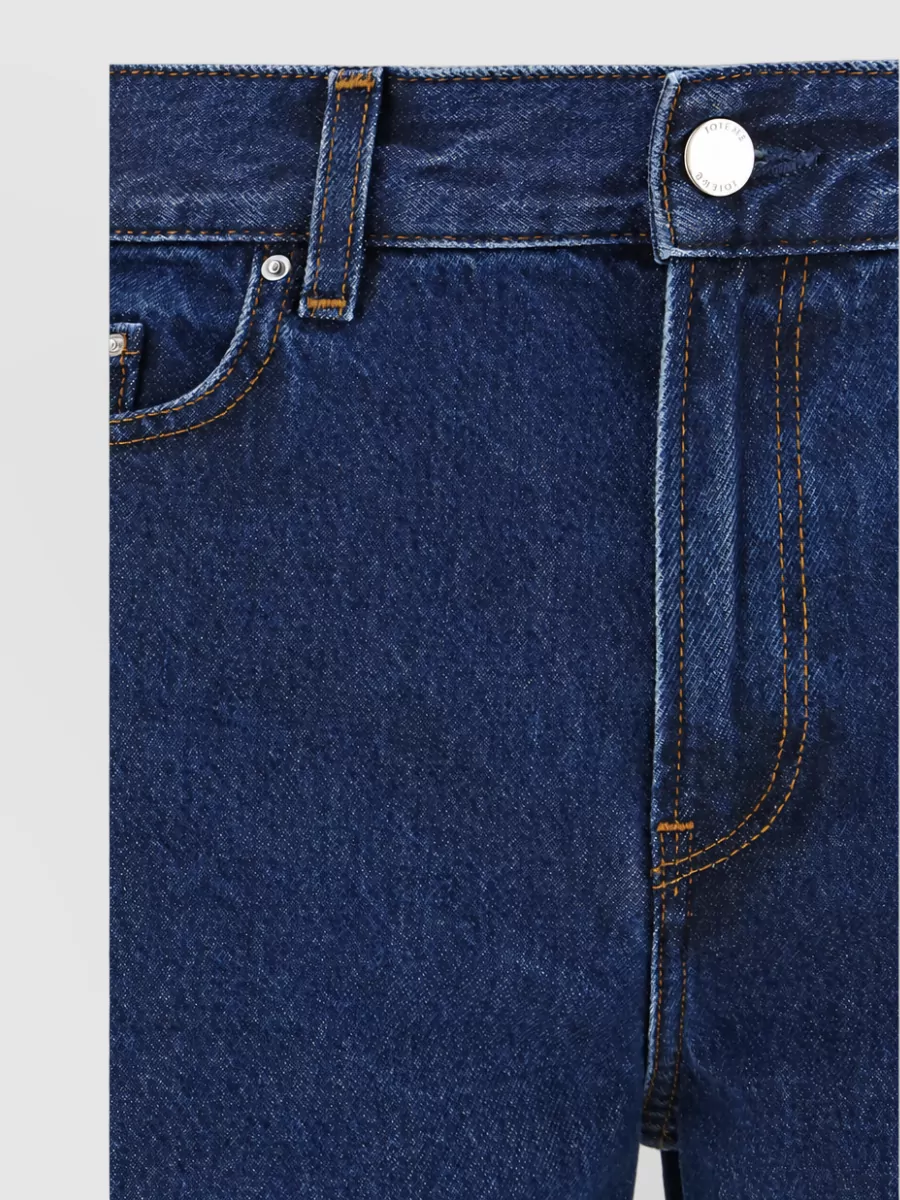 Totême Cotton Low-Rise Straight-Leg Jeans
