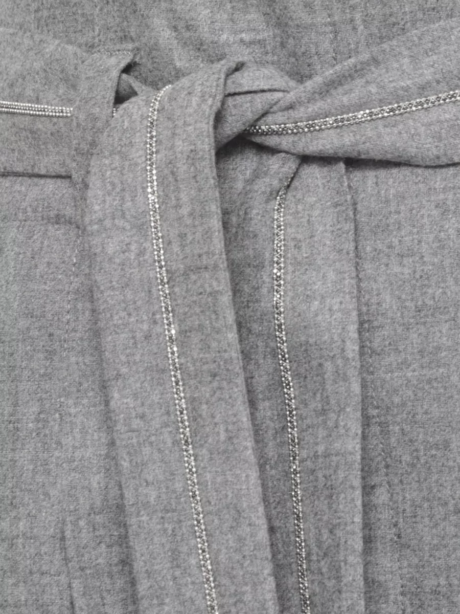 Peserico Wide-Leg Trousers With Belt And Pockets