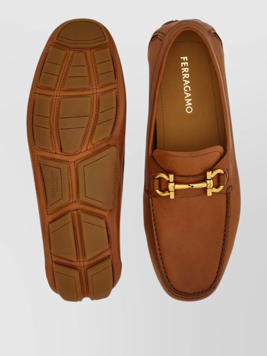 Ferragamo Leather Driver Shoes
