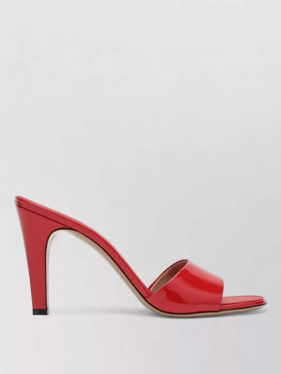 Ferragamo patent leather heeled mules