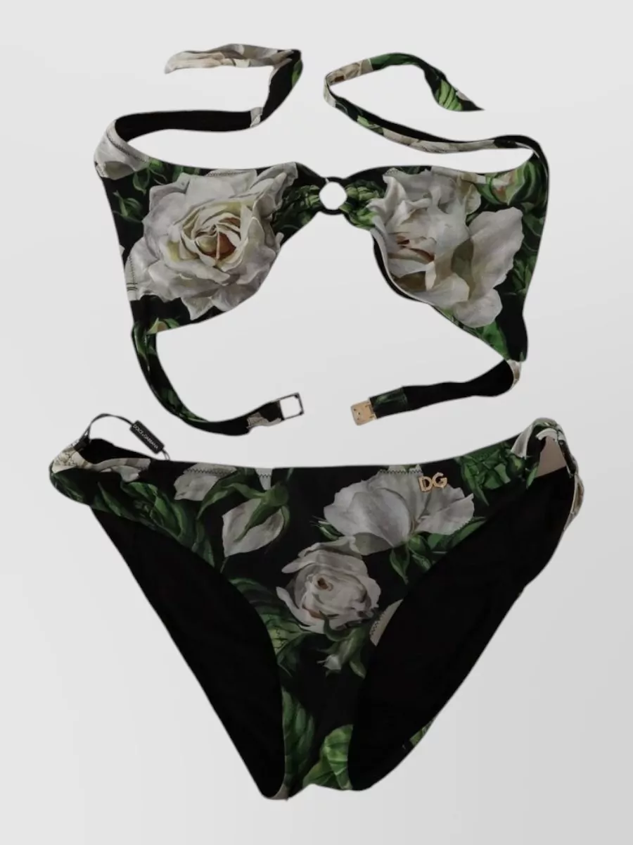 Dolce&Gabbana Floral-Print Bikini Top