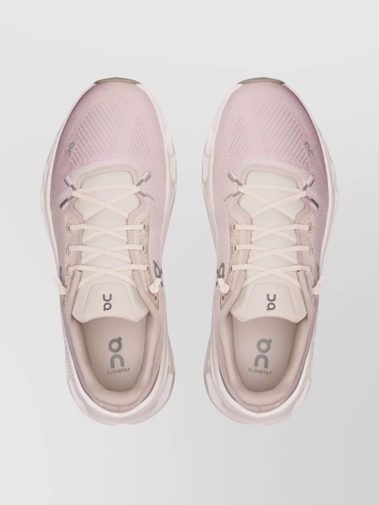 On Running Casual Sneakers With Mesh Upper And Rubber Outsole In Pink
