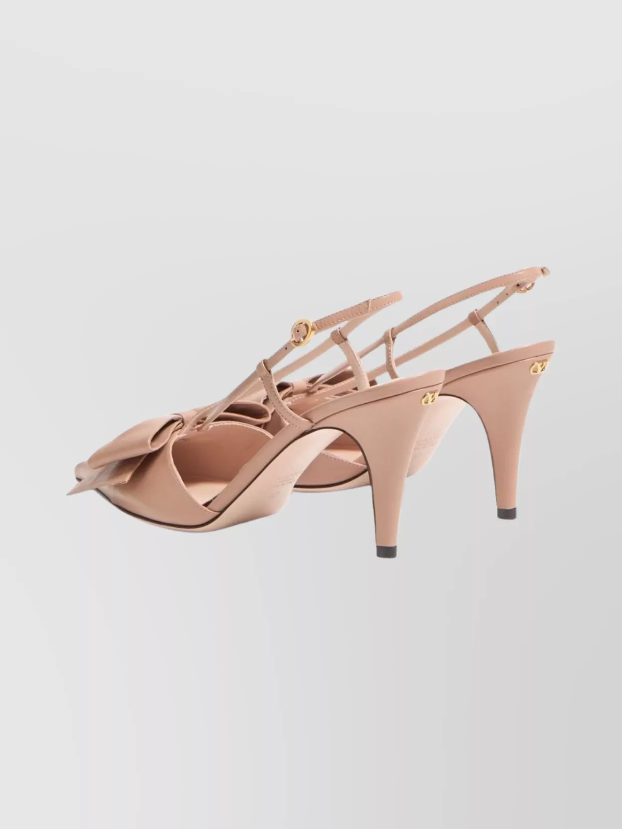 Valentino Garavani Stylish Mid Heel Sandals With Bow Detail