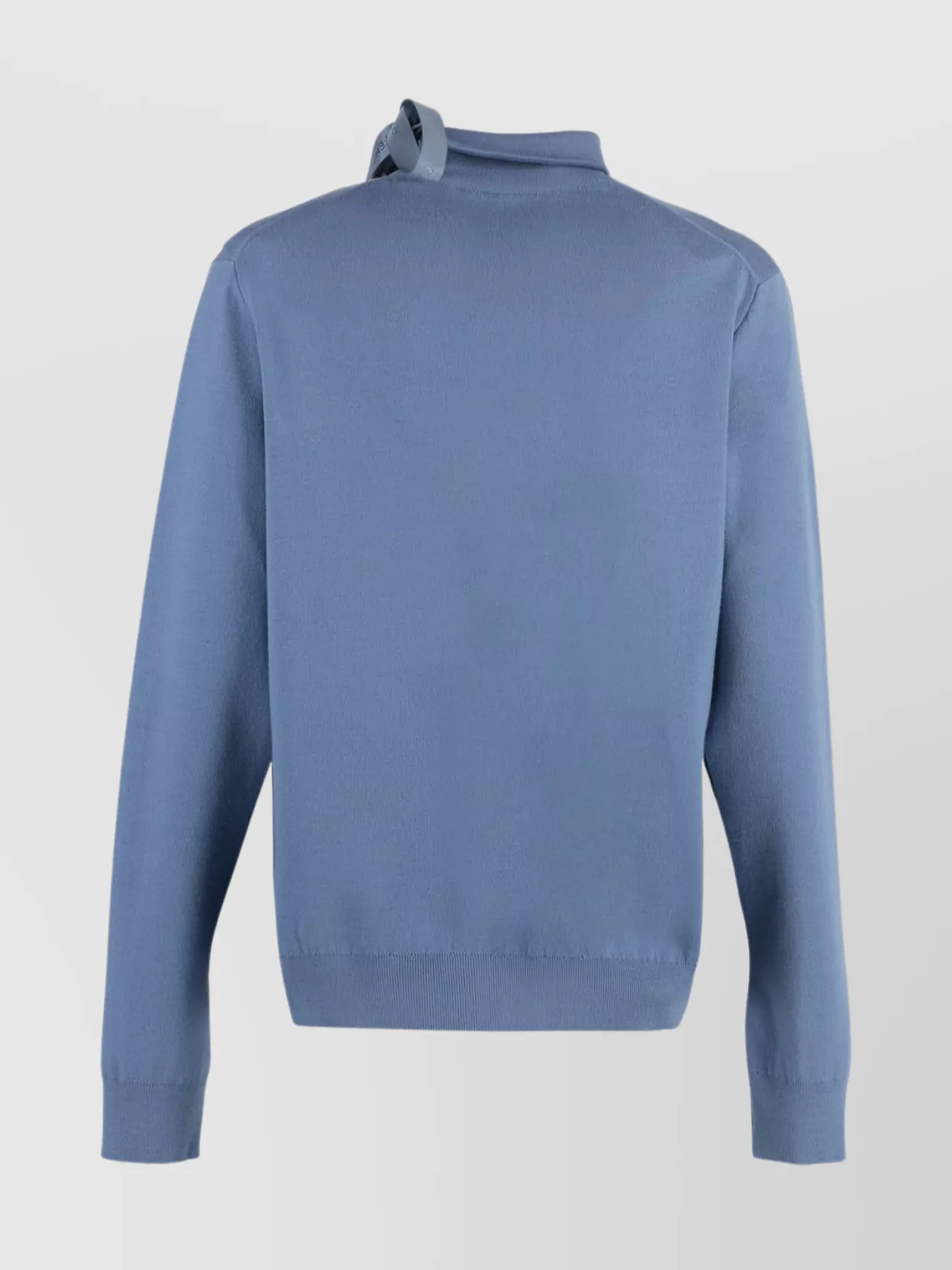 Fendi Modern Wool Blend Sweater With Unique Neckline