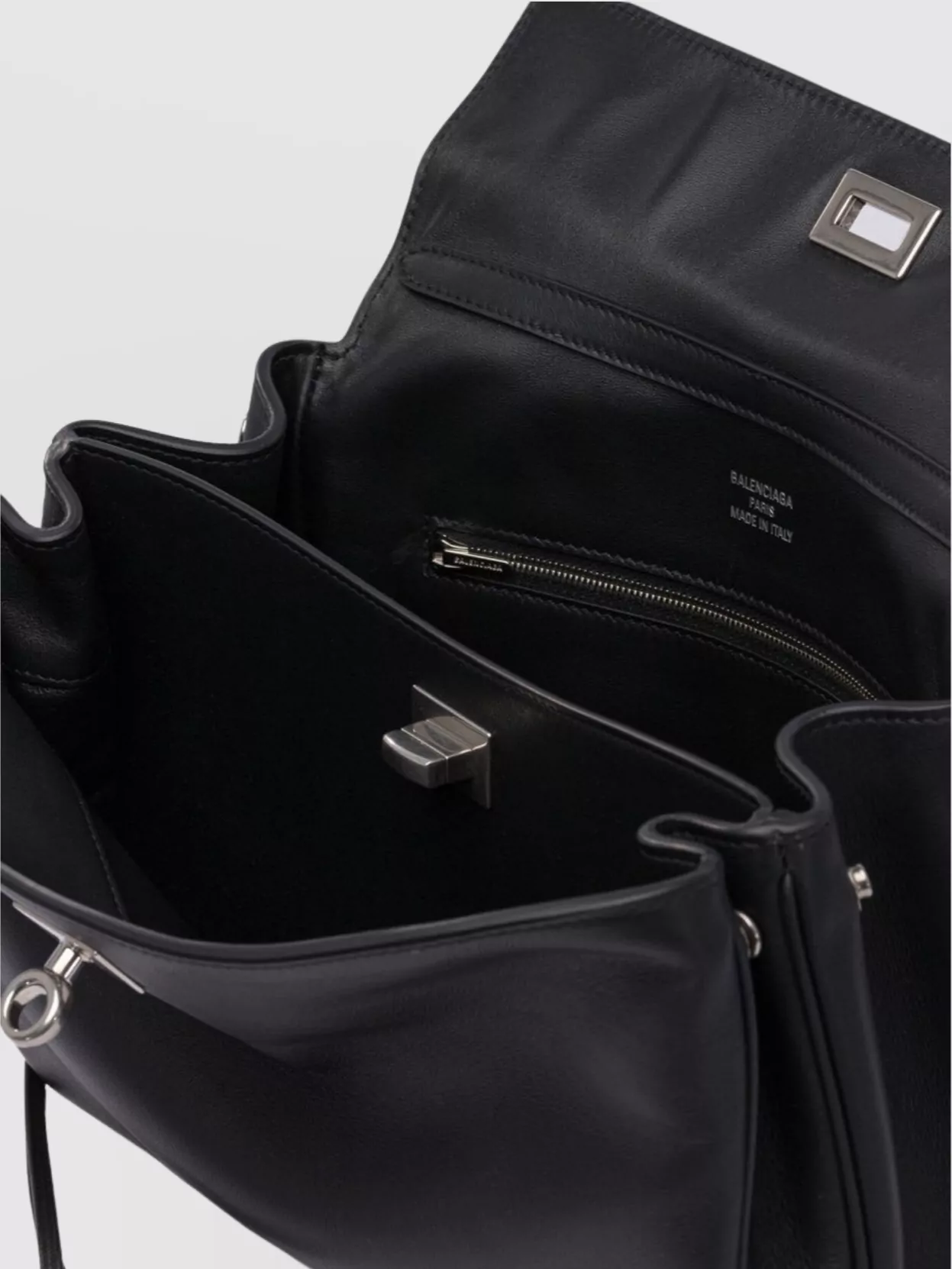 Balenciaga Strap Handle Metal Shoulder Bag
