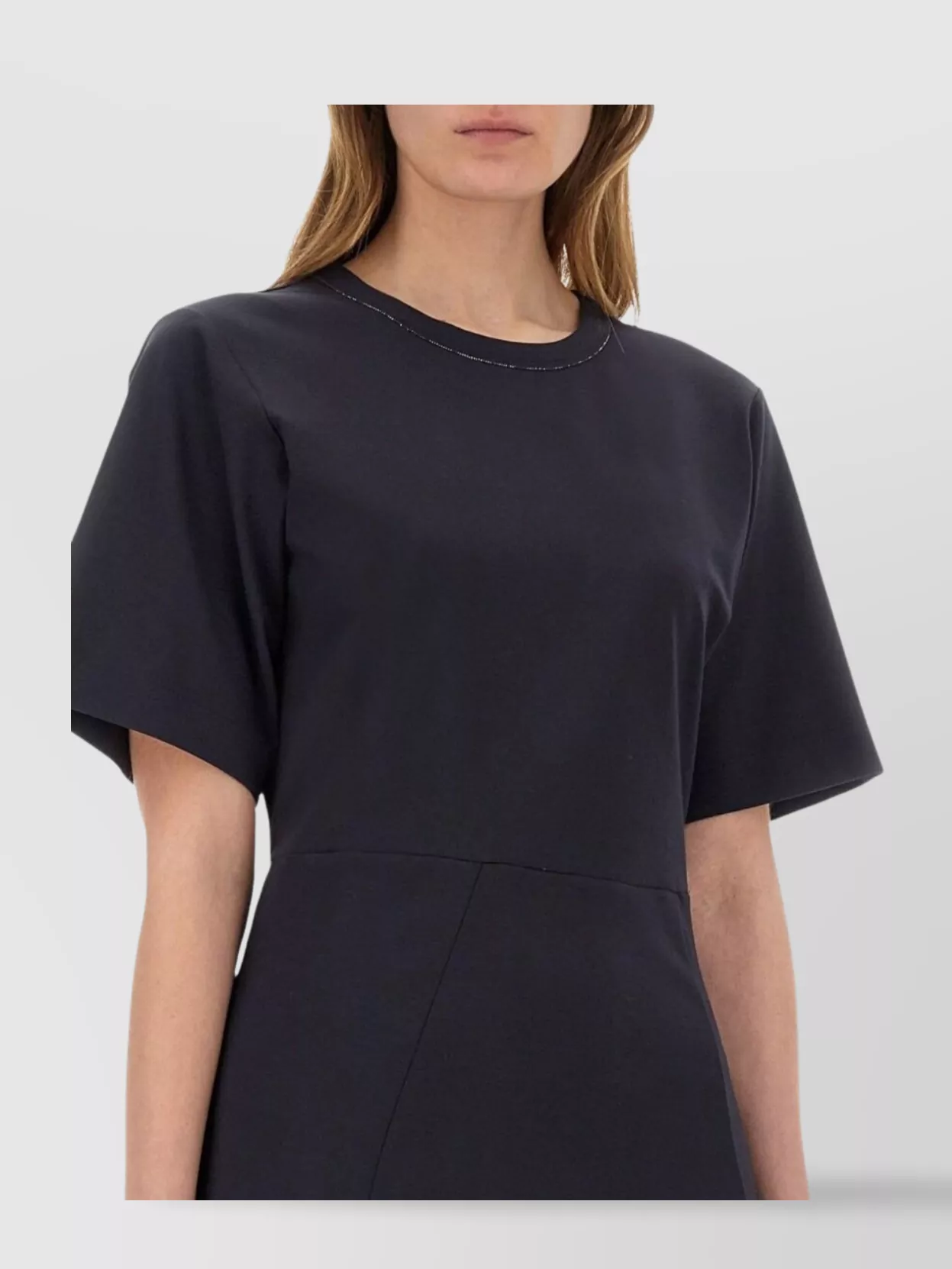 Fabiana Filippi Midi Dress Featuring Lurex Detailing And Flared Skirt