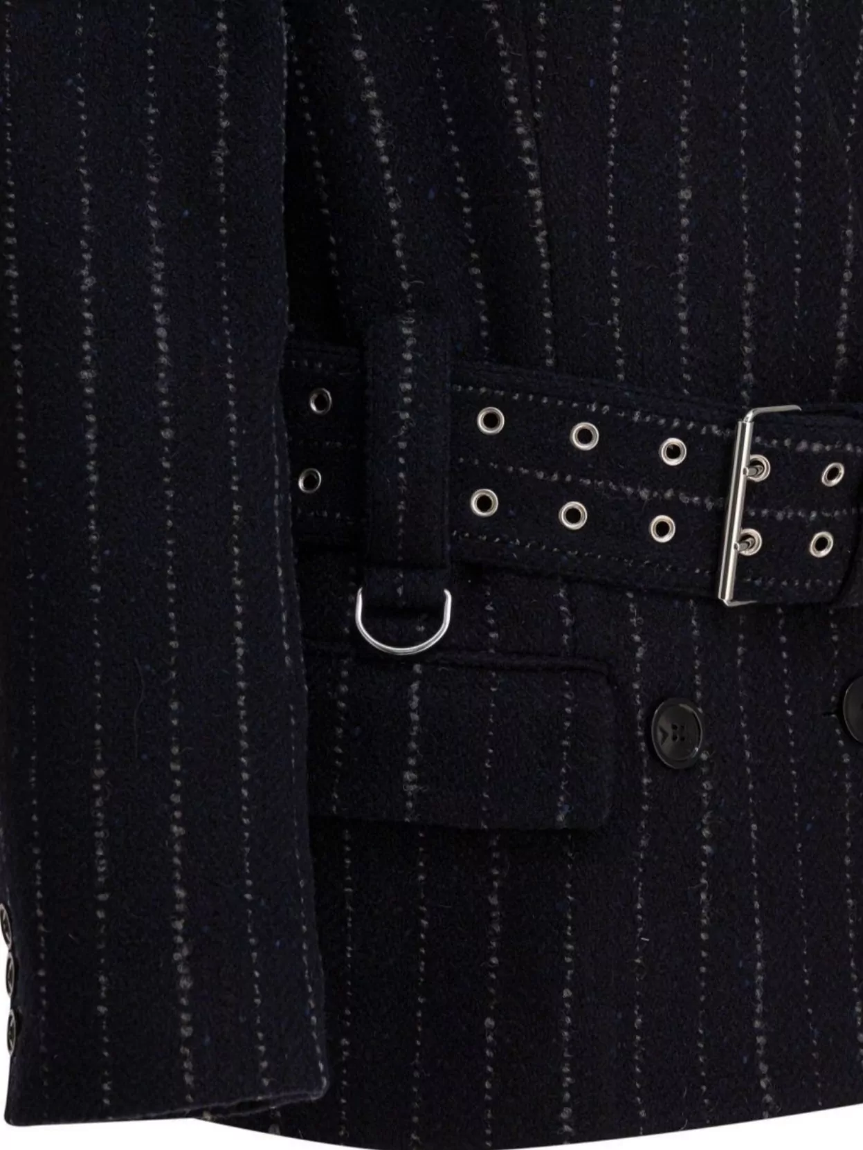 Isabel Marant Striped Double Breasted Short Coat