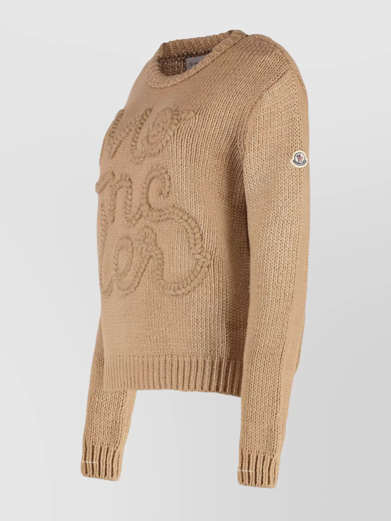 Moncler Ribbed Crew-Neck Cotton Knit Sweater