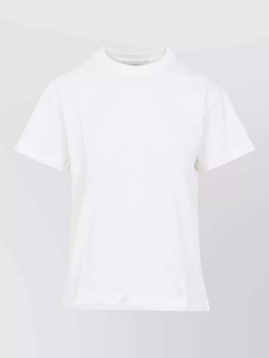 Studio Nicholson Straight Crew Neck T-Shirt Plain Short Sleeves