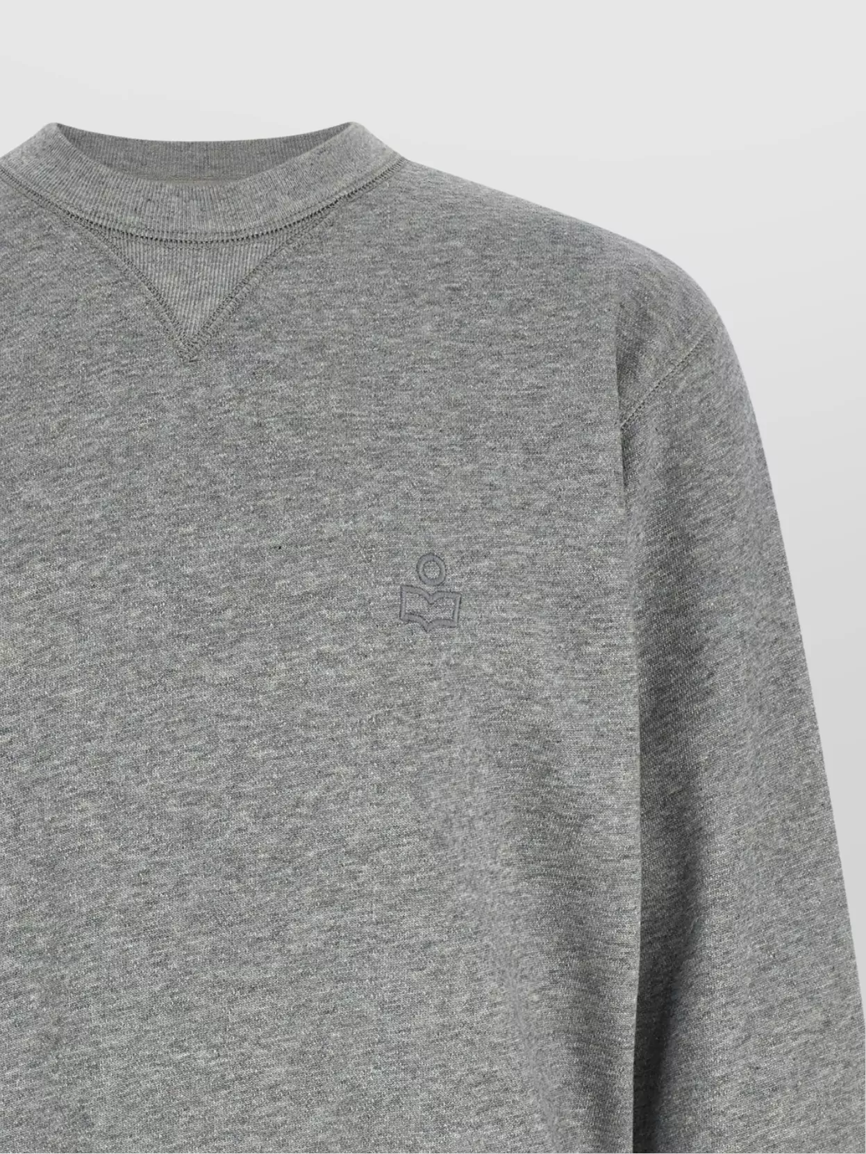 Isabel Marant Ribbed Cuff Long Sleeve Crew Neck Sweatshirt