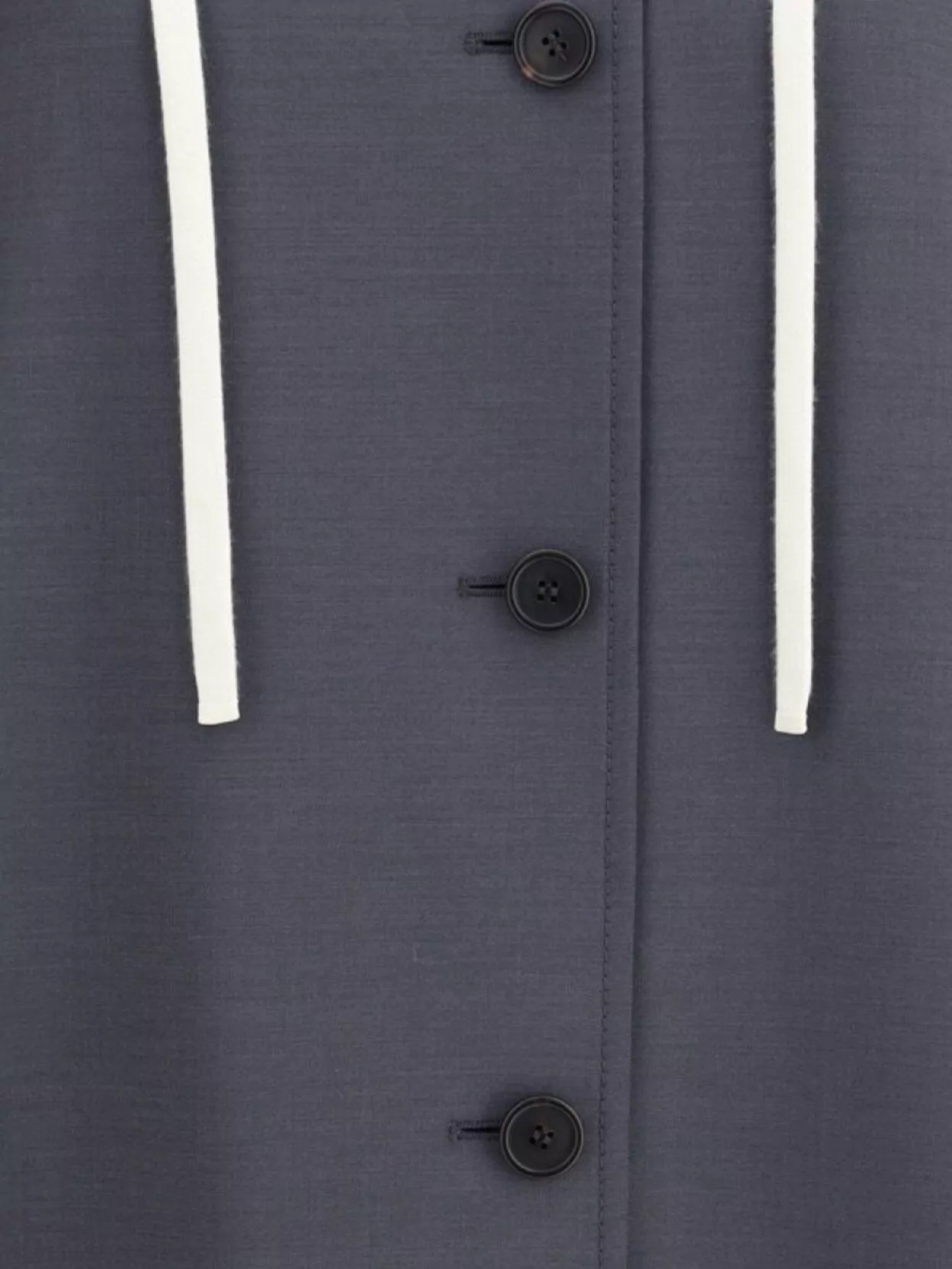 Miu Miu Tailored Long Coat With Detachable Hood
