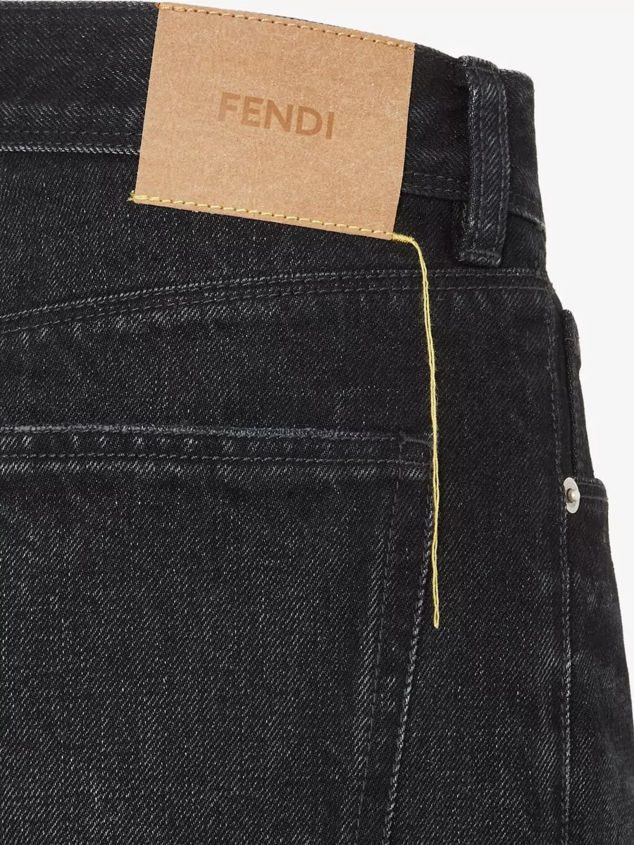 Fendi Denim Slim-Fit Shorts