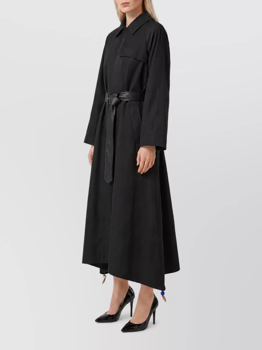 Celine Belted A-Line Trench Coat