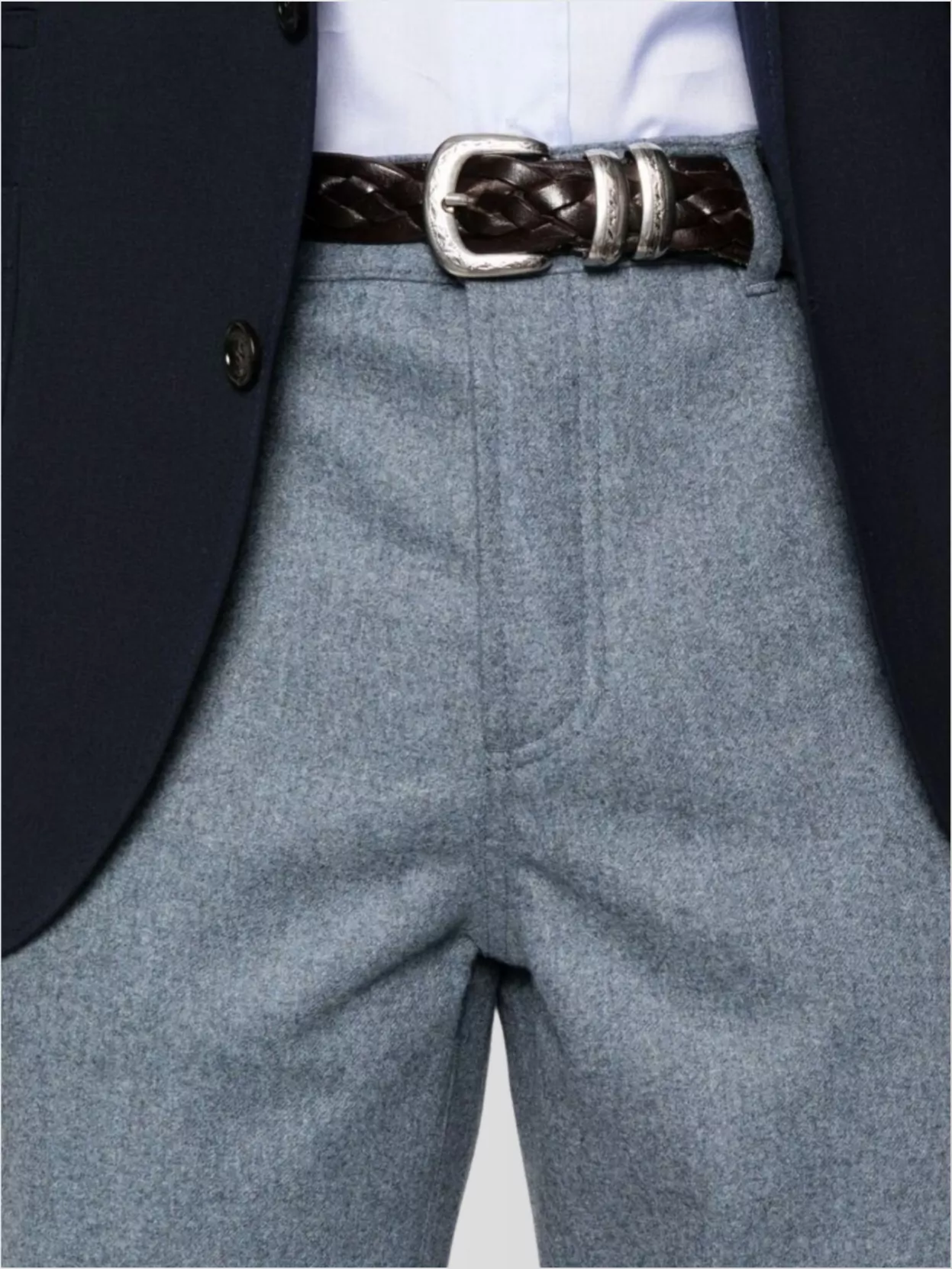 Brunello Cucinelli Wool Trousers With Straight Leg And Pockets