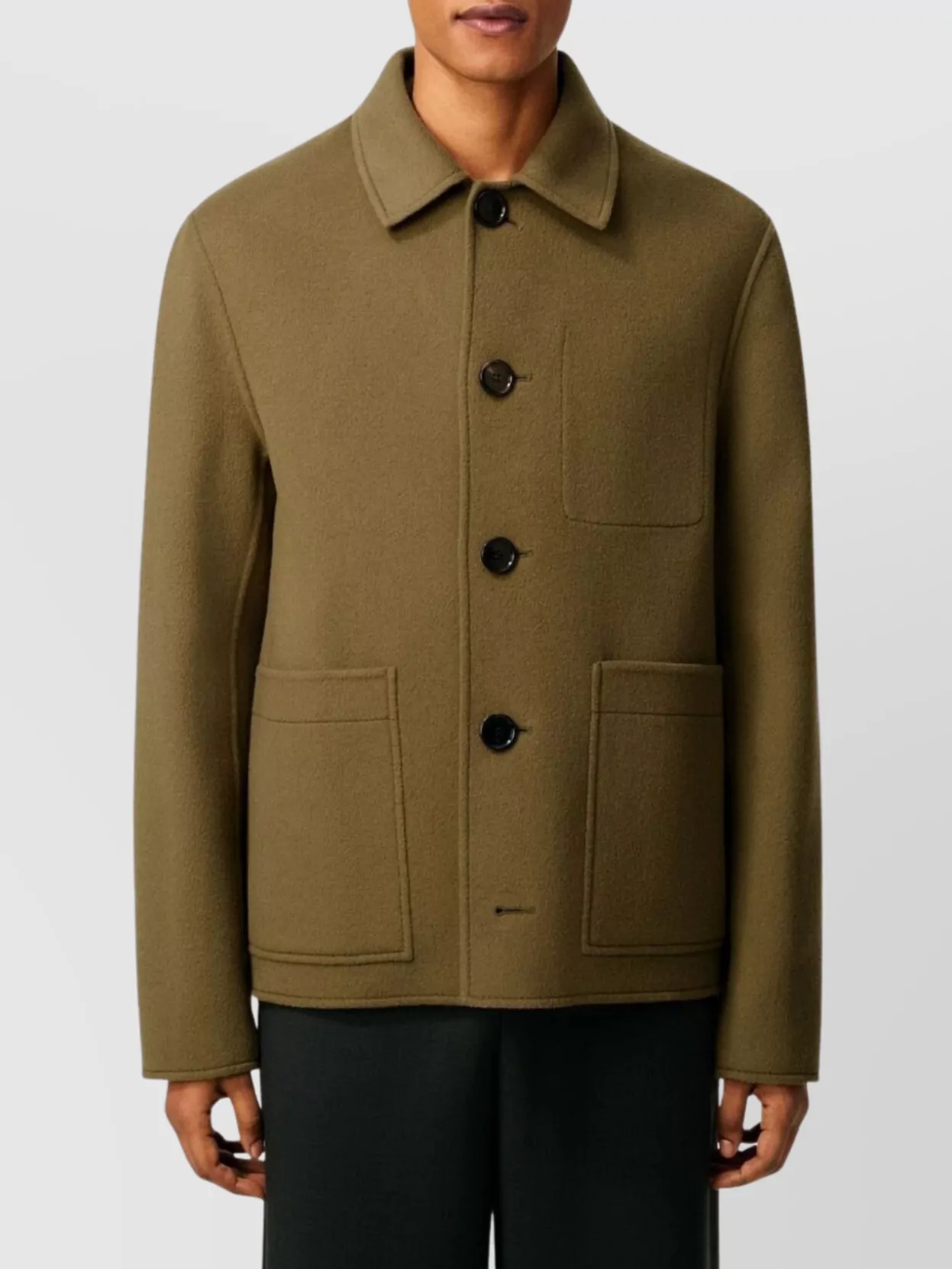 Ami Paris Tailored Jacket Embroidered Detail