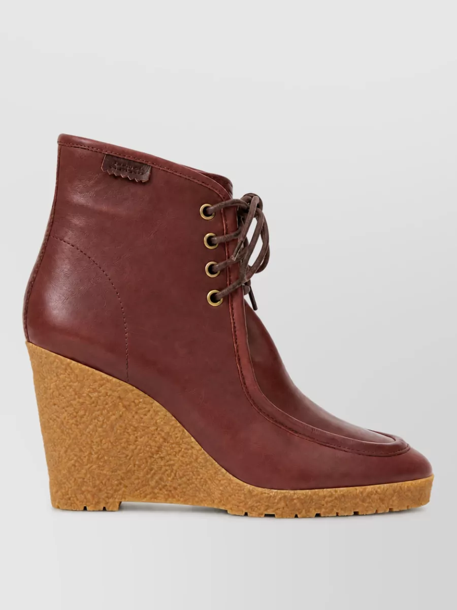 Isabel Marant Leather Lace-Up Boots