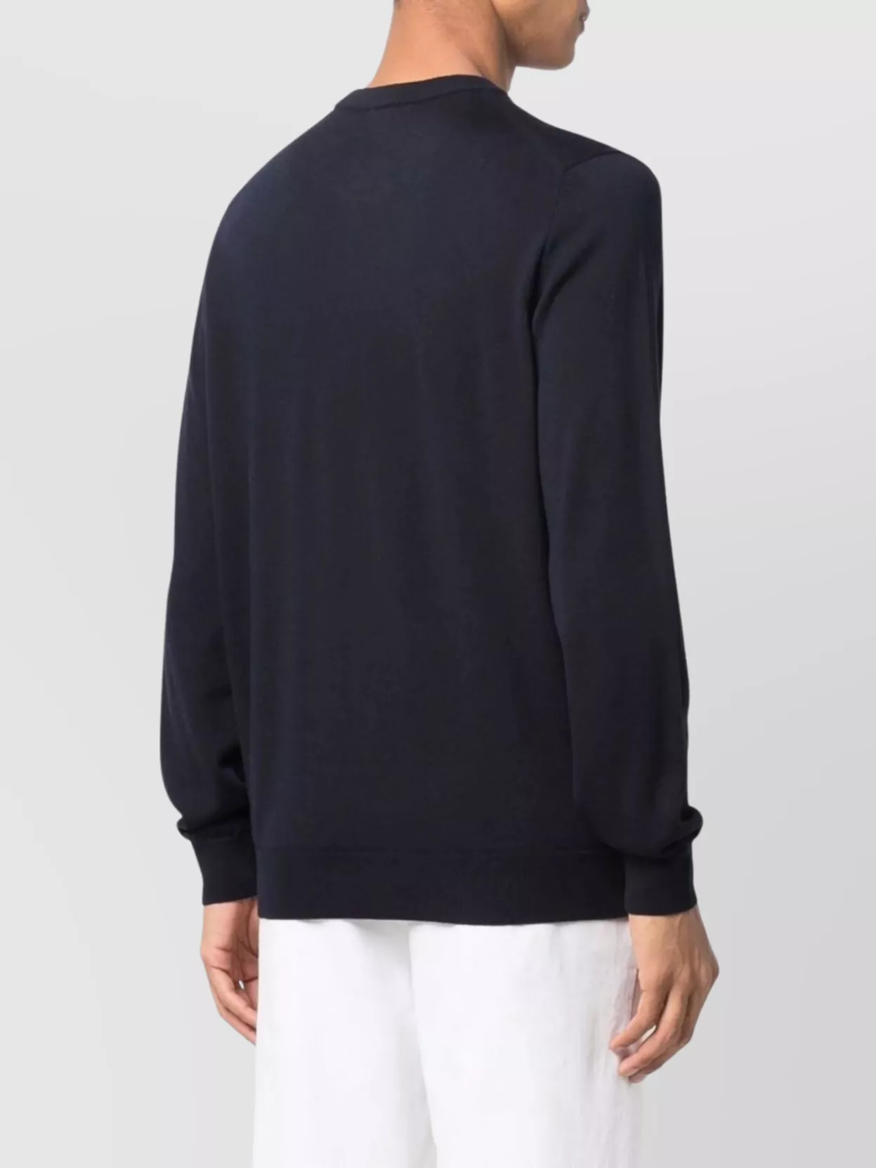Lacoste Crew Neck Sweater Ribbed Cuffs