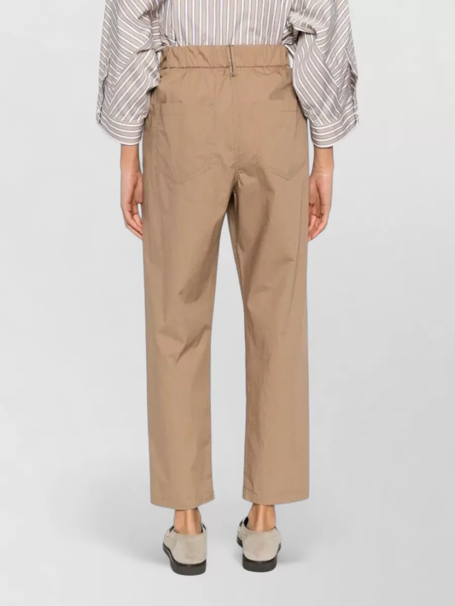 Brunello Cucinelli Poplin Five Pocket Track Trousers Monili