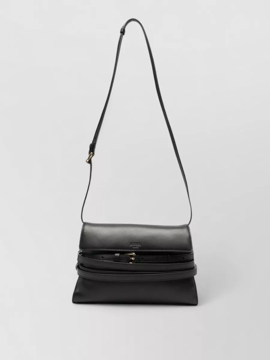Moschino leather clutch bag