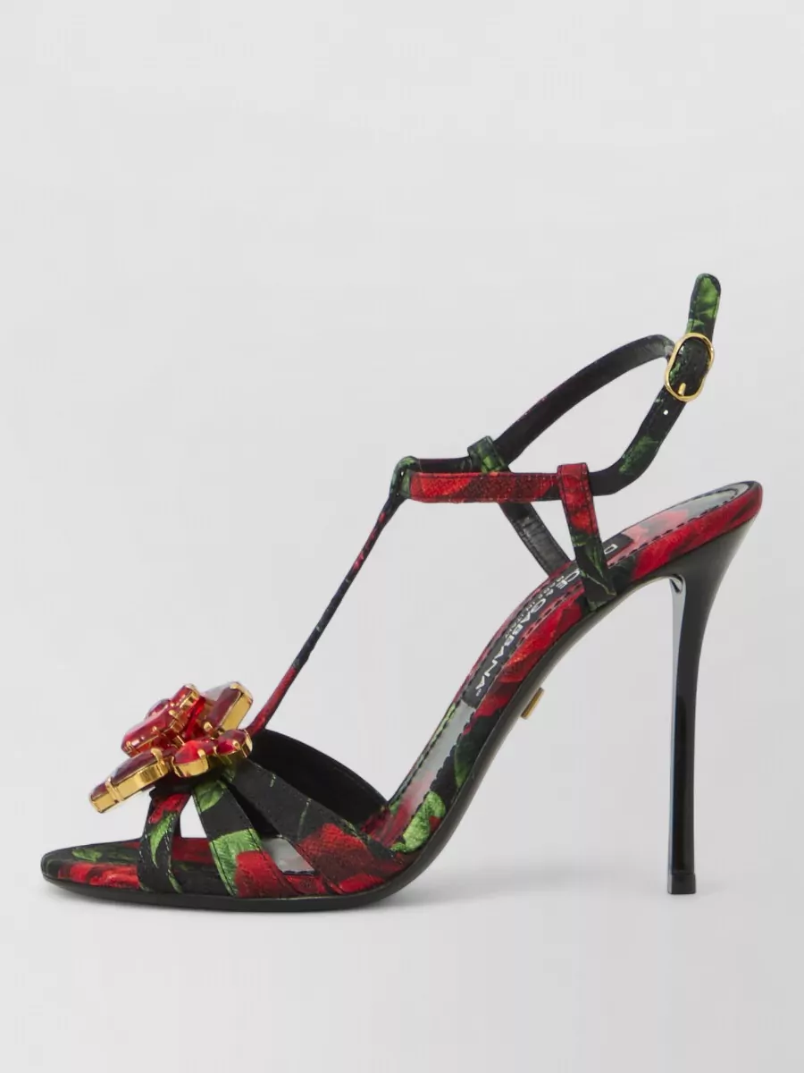 Dolce&Gabbana Crystal-Embellished Brocade Sandals