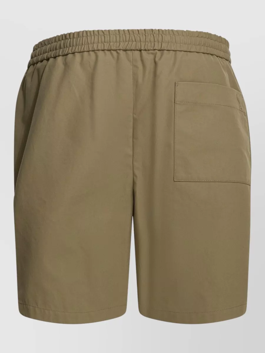 Ami Paris Cotton Utility Chino Shorts