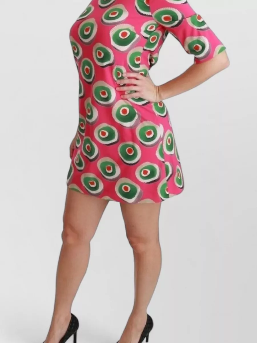 Dolce&Gabbana Silk Printed Mini Dress