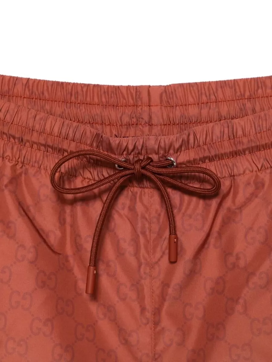 Gucci Logo Print Swim Shorts