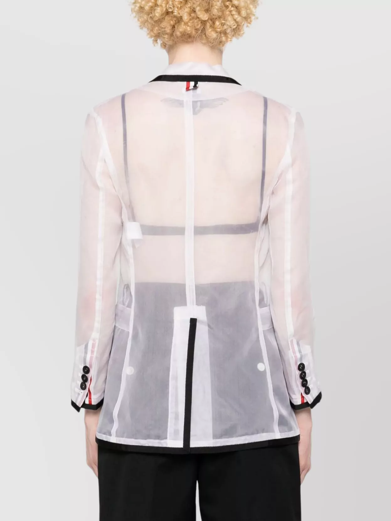 Thom Browne Semi-sheer Organza Blazer