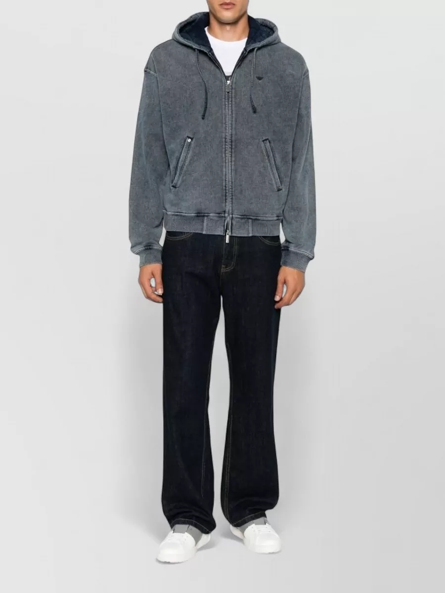 Emporio Armani Cotton Zip-Up Hoodie
