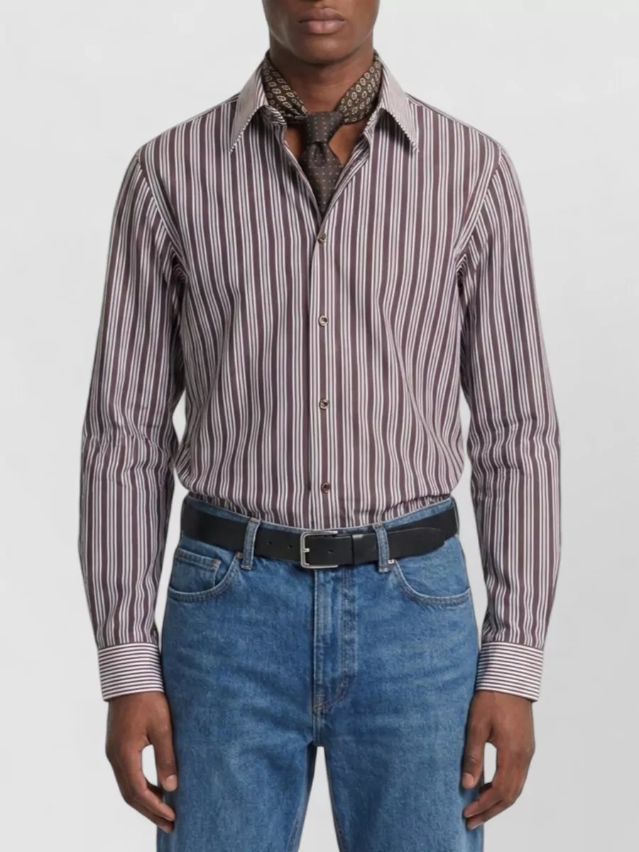 Saint Laurent Striped cotton shirt