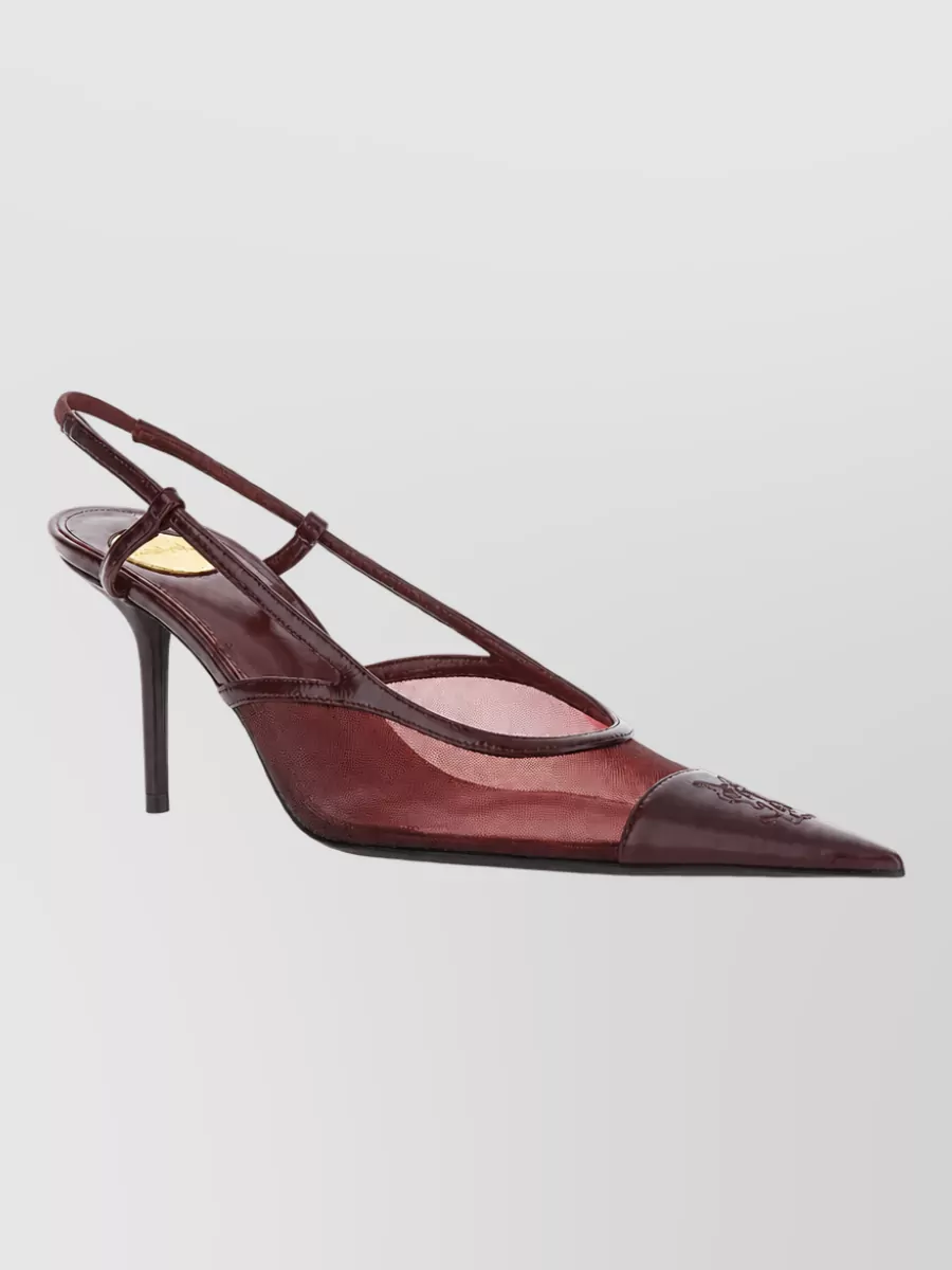 Saint Laurent Mesh Slingback Pumps