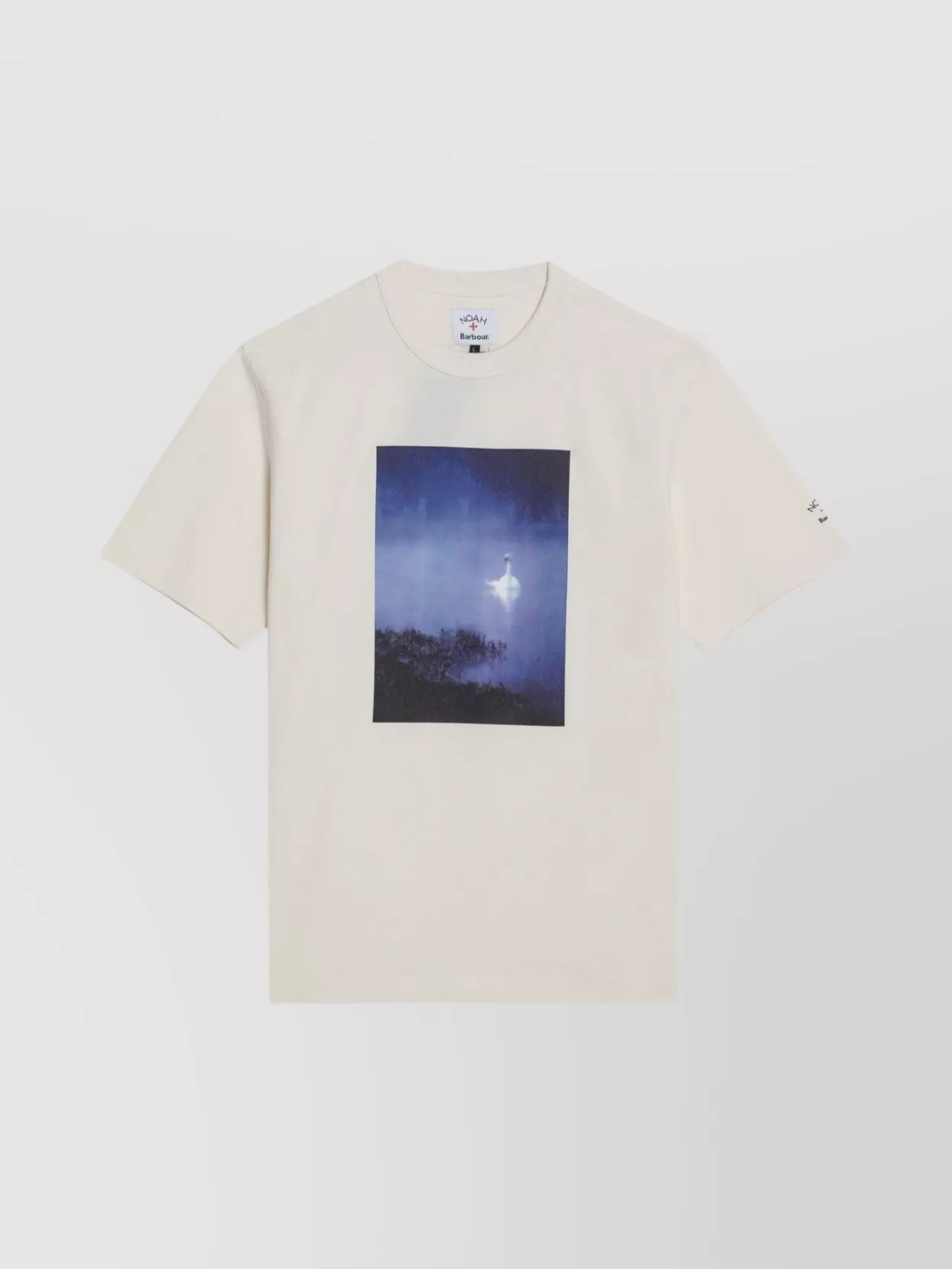 Barbour Graphic Print Crew Neck T-shirt In White