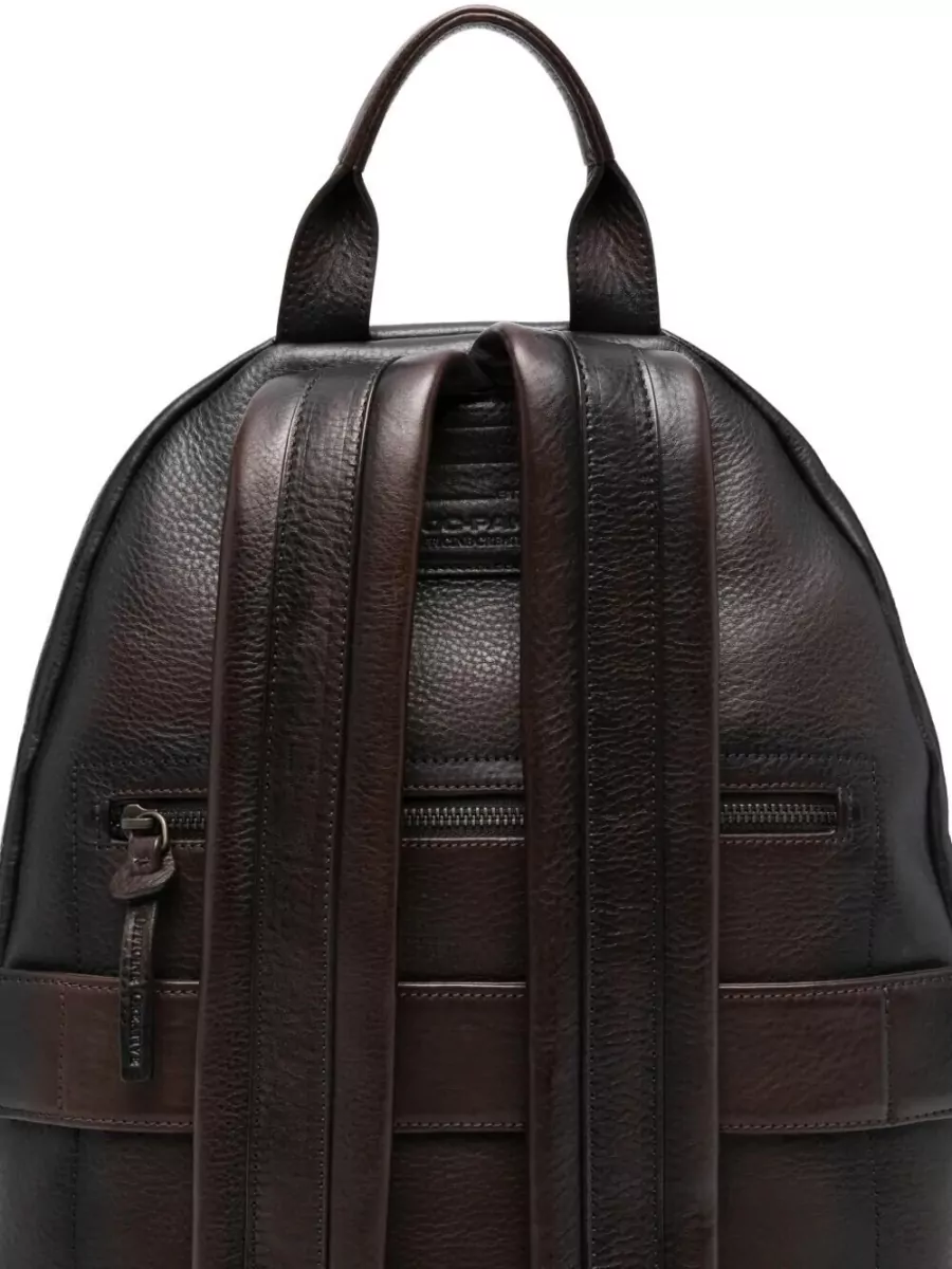 Officine Creative Oc Pack 001 Leather Backpack Adjustable Straps