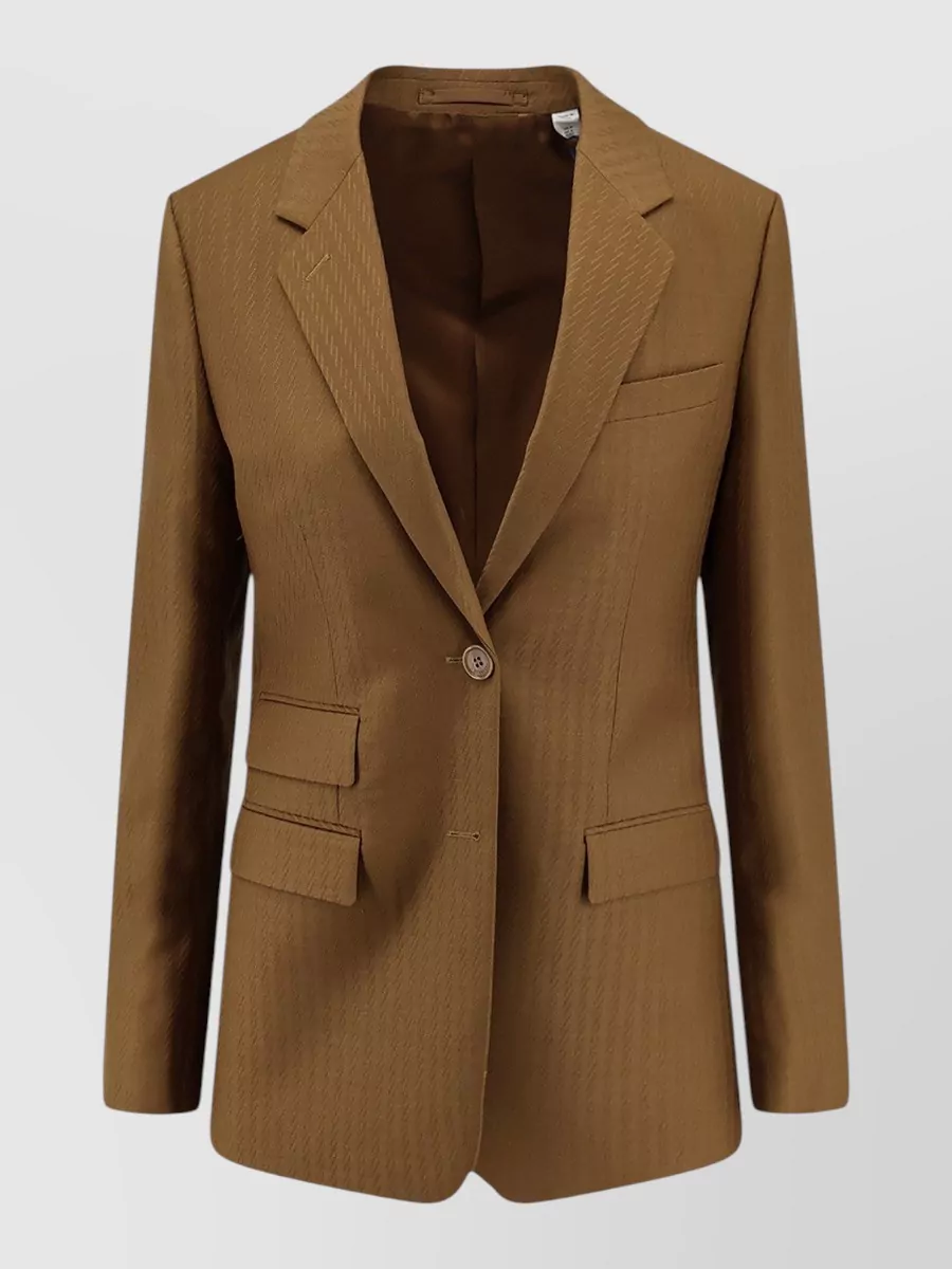 Burberry Siora Wool Mohair Single Breasted Blazer