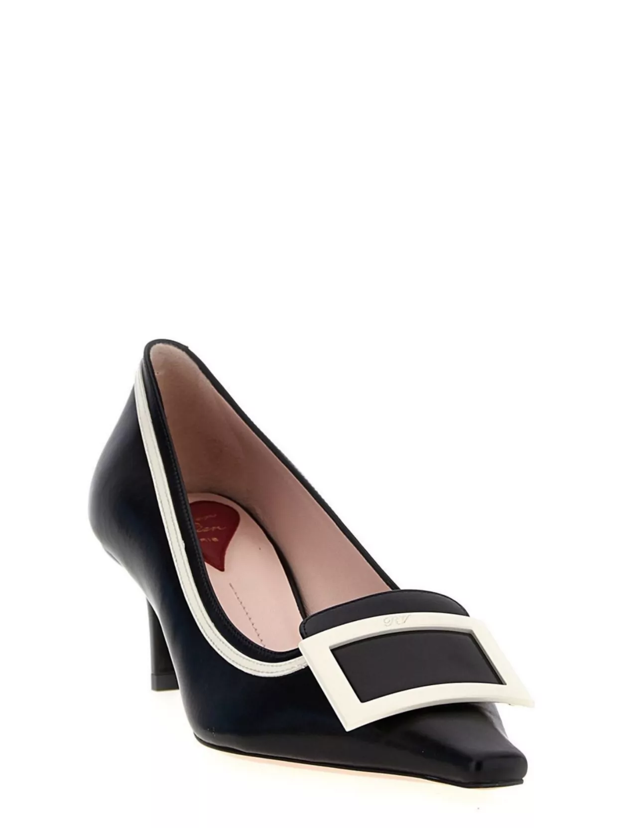 Shop Roger Vivier 'buckle Trim Kitten Heel Pumps'