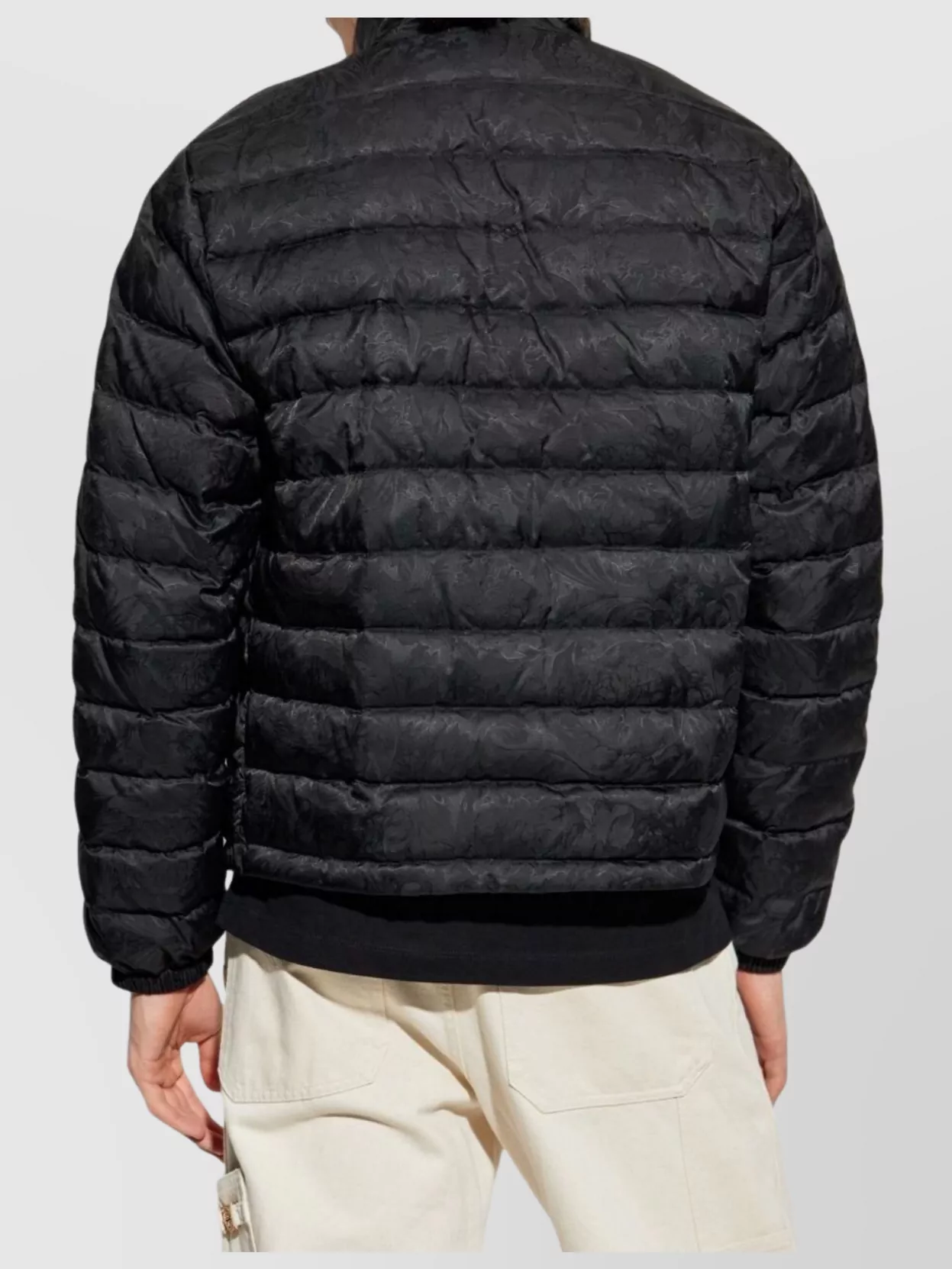 Versace Tailored Jacket With Elasticated Cuffs And Hem