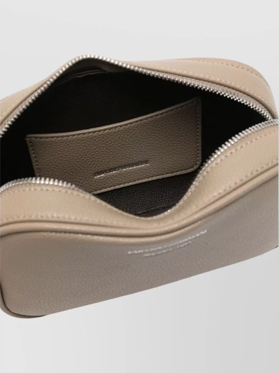 Emporio Armani Compact Shoulder Bag Adjustable Strap Design