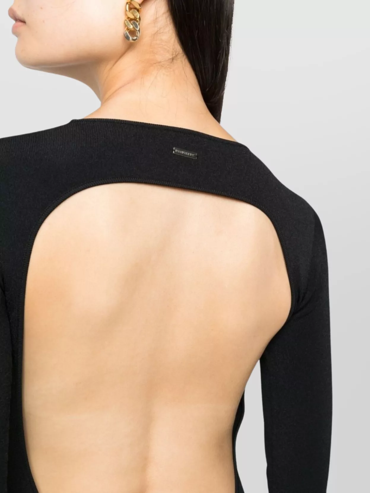 Dsquared2 Fitted Knee-Length Dress Long Sleeves