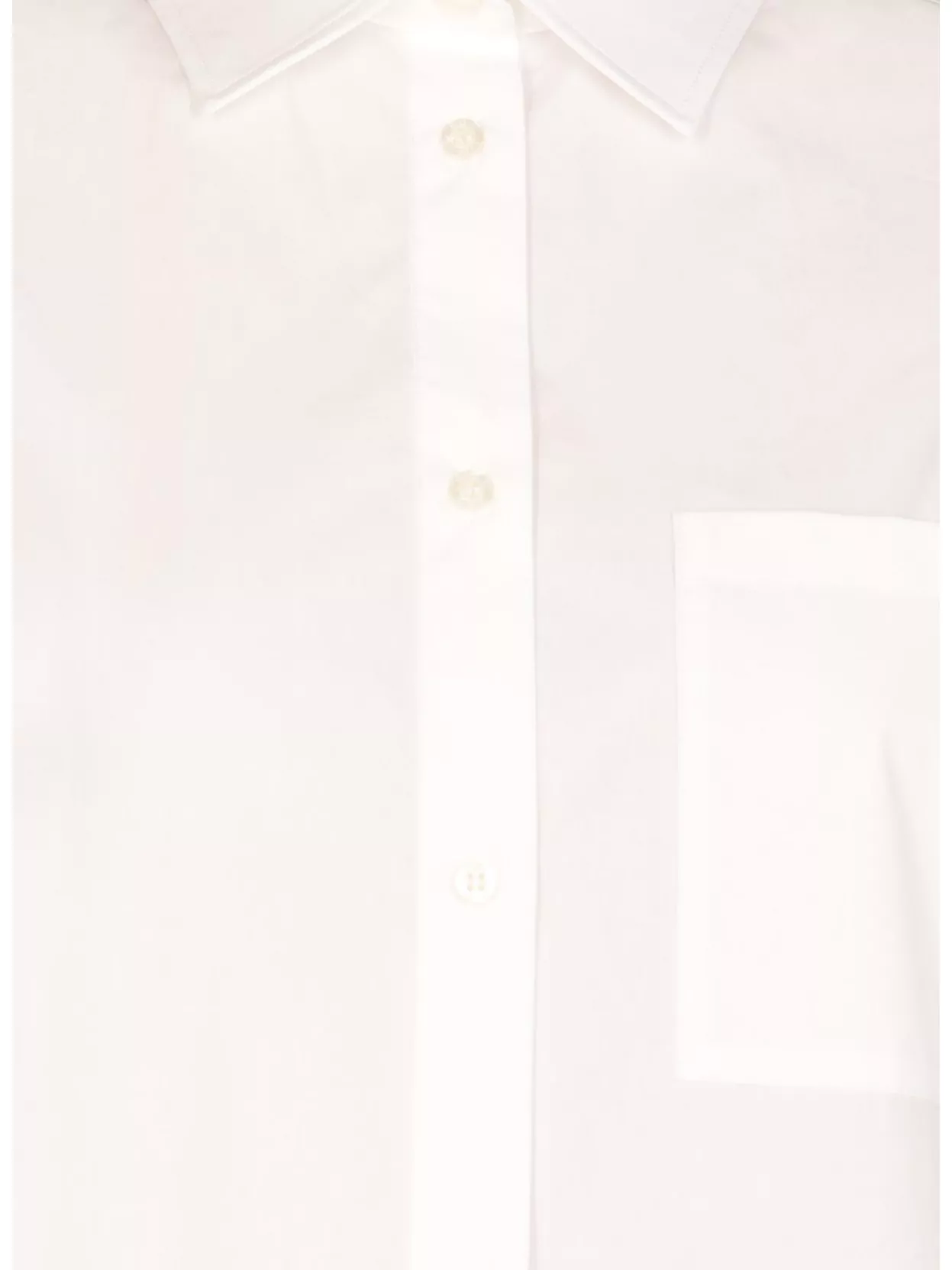 Msgm Cotton Shirt With Short Sleeves And Back Slit