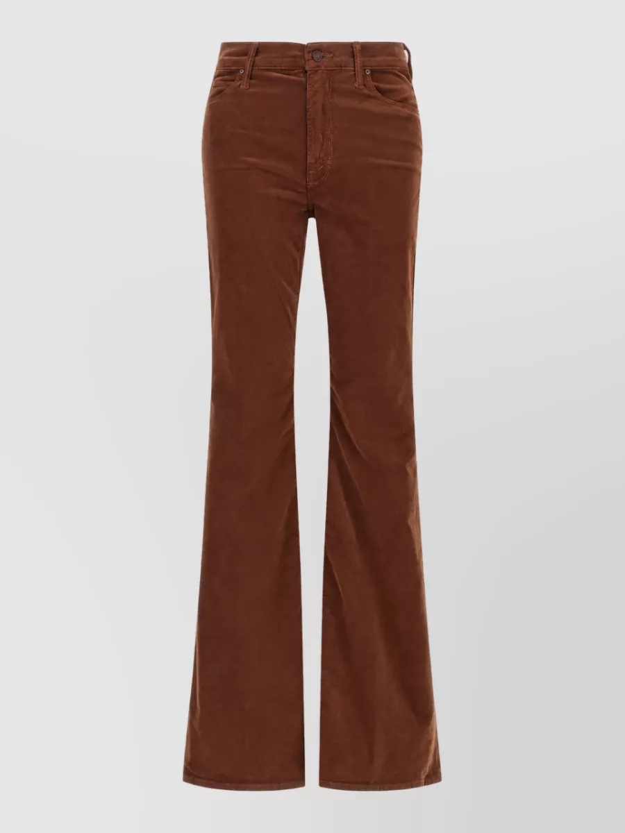 Mother Corduroy High-Rise Flared Pants