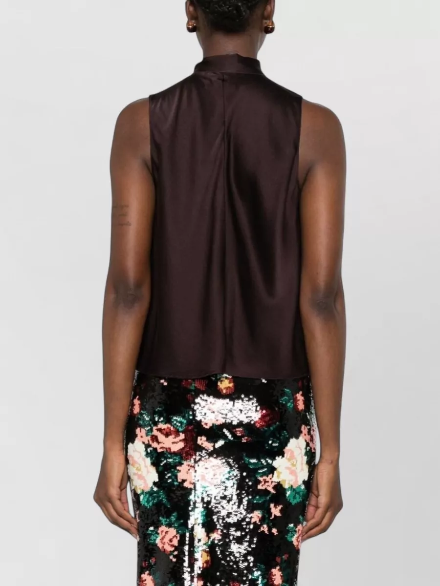 Forte Forte Silk Sleeveless Pussy Bow Blouse